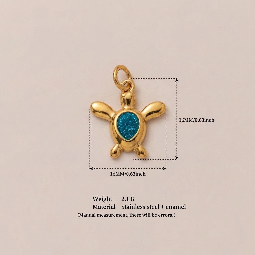 Pendentif Transfrontalier en Acier Inoxydable Or 18K: Série Personnalisée DIY pour Femmes