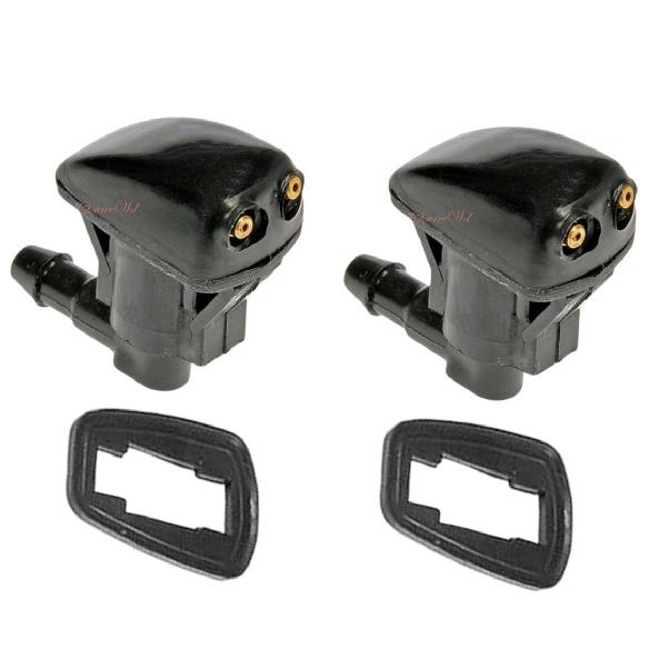 Set 2 Windshield Washer Nozzle Front Dual Holes Fits: Toyota Echo 2000-2005