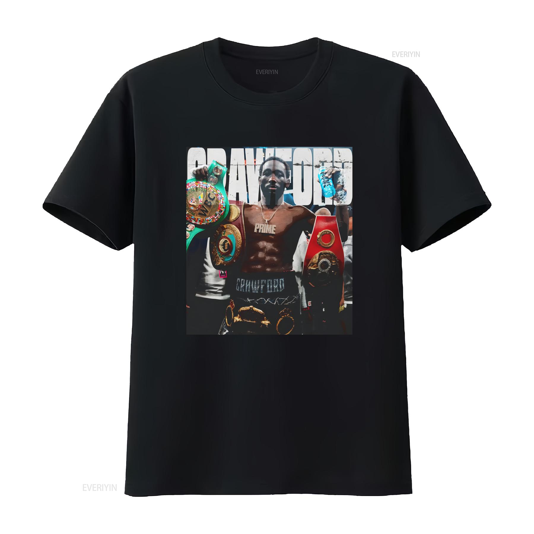 

Terrence Crawford Heavy Cotton T Shirt vintage Washed fashion Breathable Slightly Stretched Versatile graphic Soft Casual 4XL