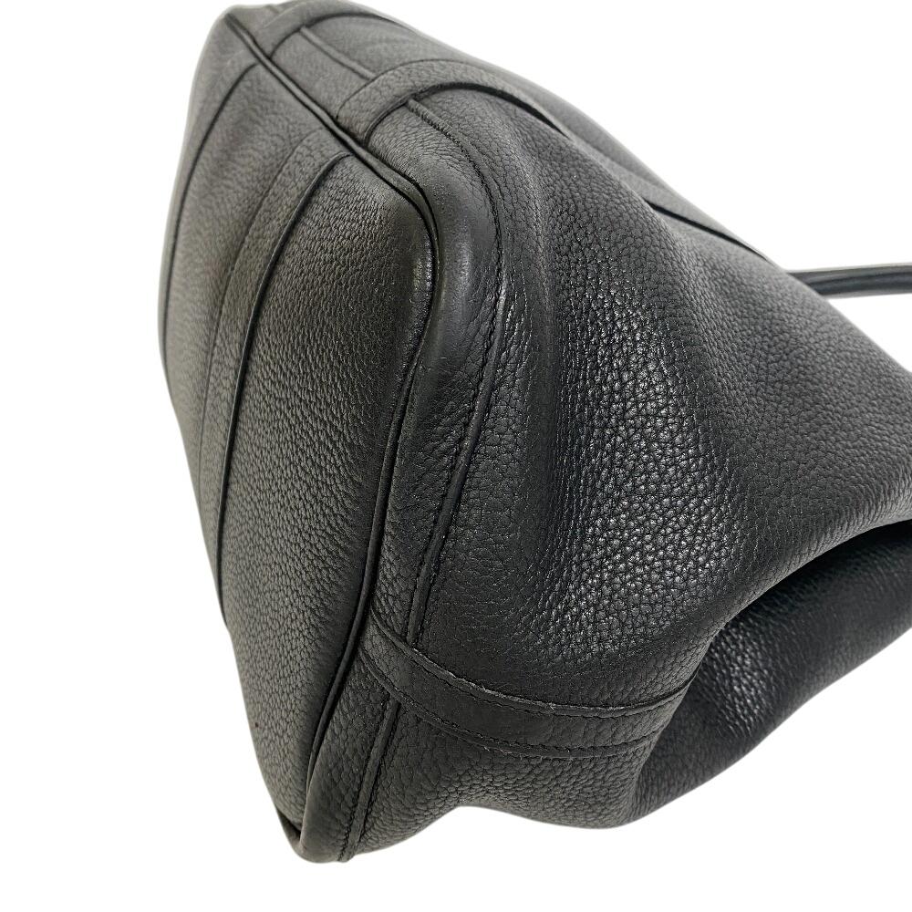 HERMES Shoulder Negonda leather Garden party PM Tote Bag black leather Women Used