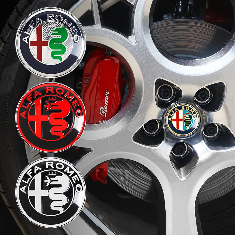 4 szt. Emblemat Samochodowy Pokrywa Środkowa Piasty Kół Akcesoria Samochodowe Do Alfa Romeo 156 159 147 4C 8C 166 Giulia Giulietta Mito Stelvio Spider