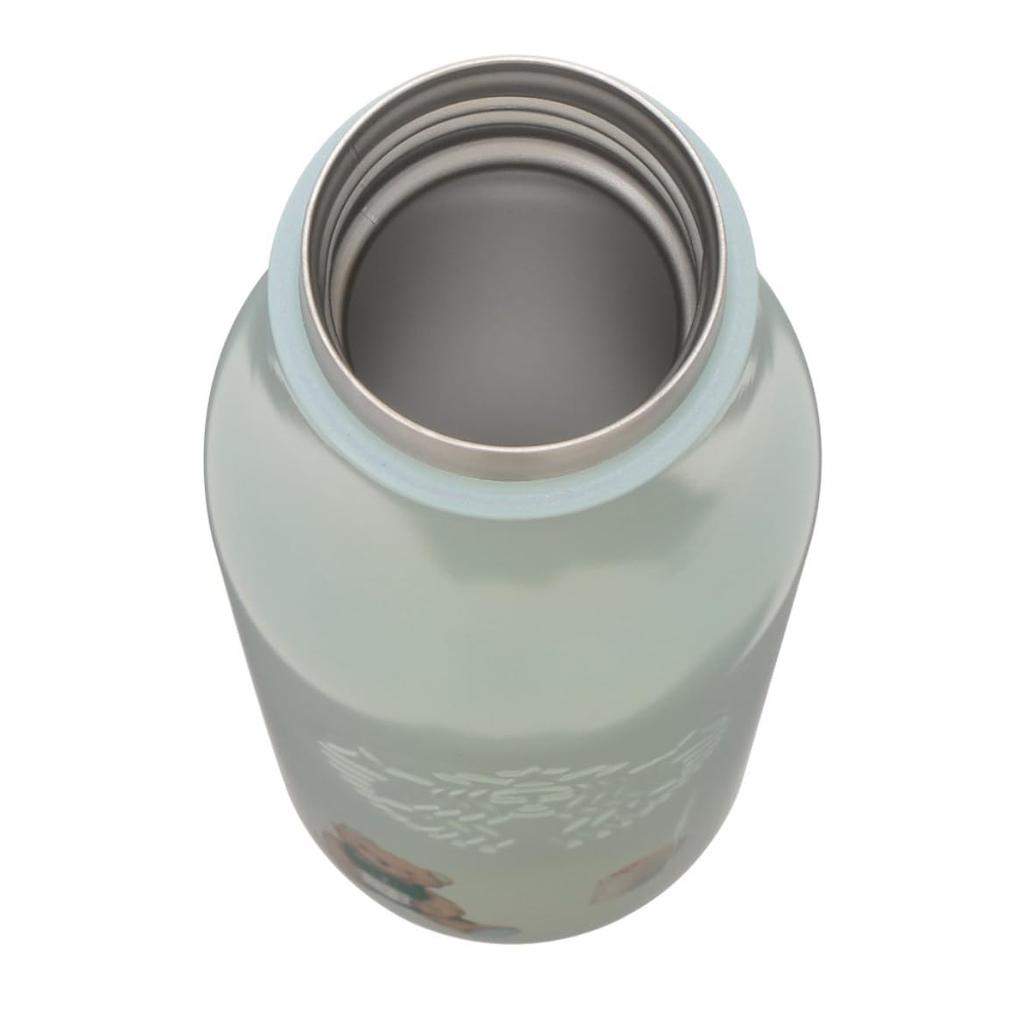 Starbucks Collaboration Gela Pique Lid Cover with Bear Charm, Stainless Steel Bottle, Mint Green, 473ml, with Gela Pique Charm