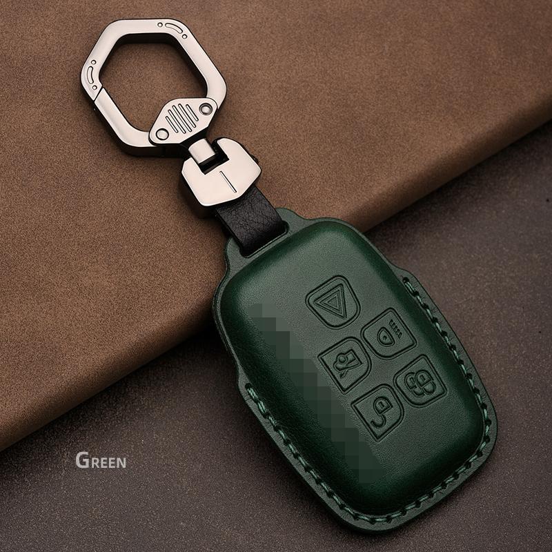 Δερμάτινη Θήκη Κλειδιού Κατάλληλη για Land Rover LR4 Range Rover Sport Freelander 2 Discovery Jaguar E-Pace XF XJL XK XE XJ