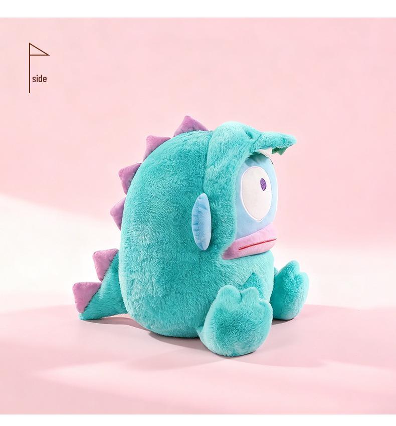 Ugly Fish To Dinosaur Plush Toy: Cute Half-Fishman Cushion and Mermaid Cloth Doll