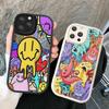 Cute Little Monster Phone Case Hard Leather For iPhone 16 15 14 13 12 Mini 11 14 Pro Max Xs X Xr 7 8 Plus Fundas