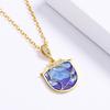 Elegant and Elegant Korean Version of The Ultra-shiny Geometric Enamel Pendant Handbag Handbag Necklace