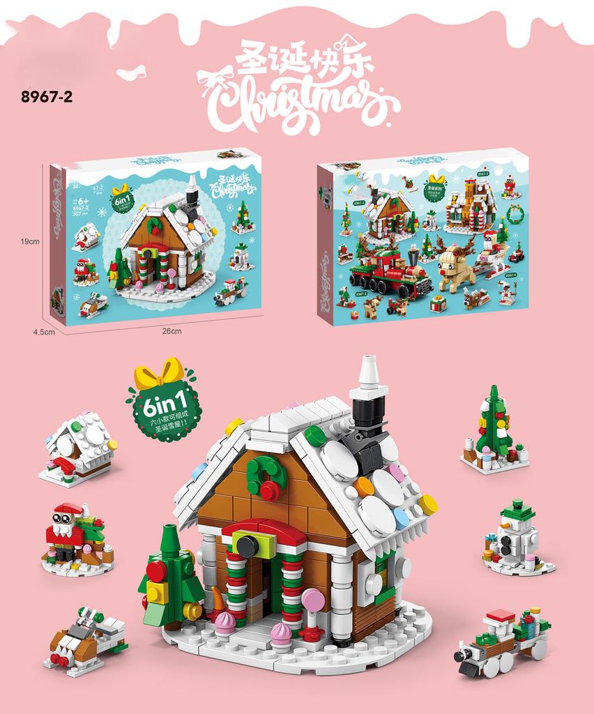 Zestaw do budowy Wioski Świątecznej Domek na drzewie klocki moc Zabawki dla Dzieci Dziewczynek od 6 do 12 Lat klocki cząsteczkowe prezent