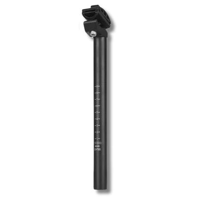 Donalee Bicycle Seatpost, T6 Aluminum, 25.4/27.2/30.9mm, Lightweight and Durable, Rust-Resistant, for Cross and Road Bikes, Black (25.4*300MM)