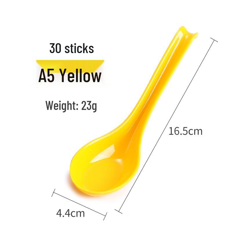 MOLUONA Colorful Melamine Soup Spoon