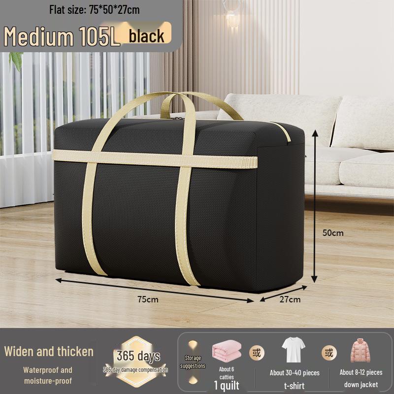 Extra Large Capacity Woven Storage Bag for Quilts and Clothes