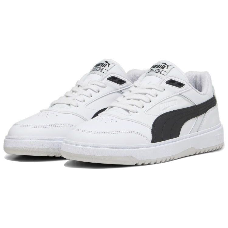 Puma Doublecourt Comfortable Low-Top Sneakers Unisex Sneakers White Black 393284-05