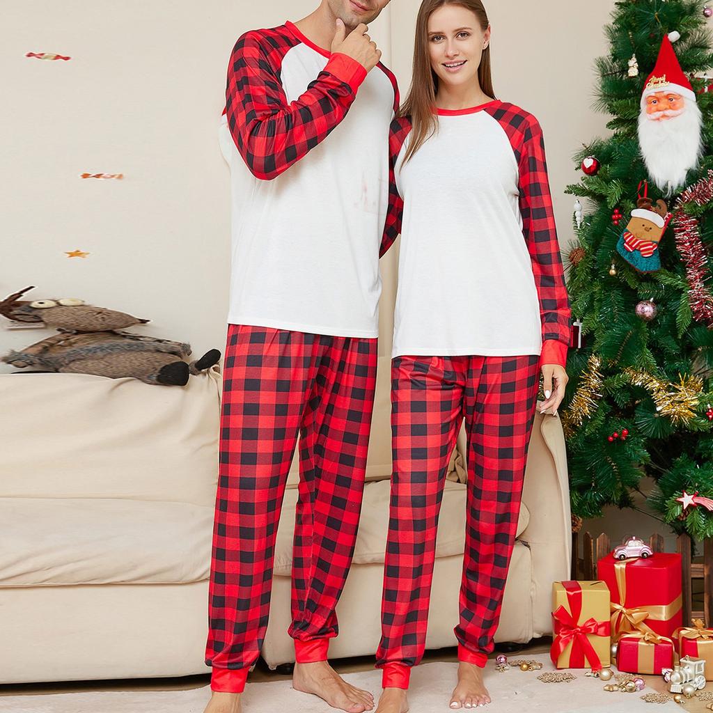 Christmas Parent Child Family Set Home Furnishings Christmas Pajamas Two Piece Set