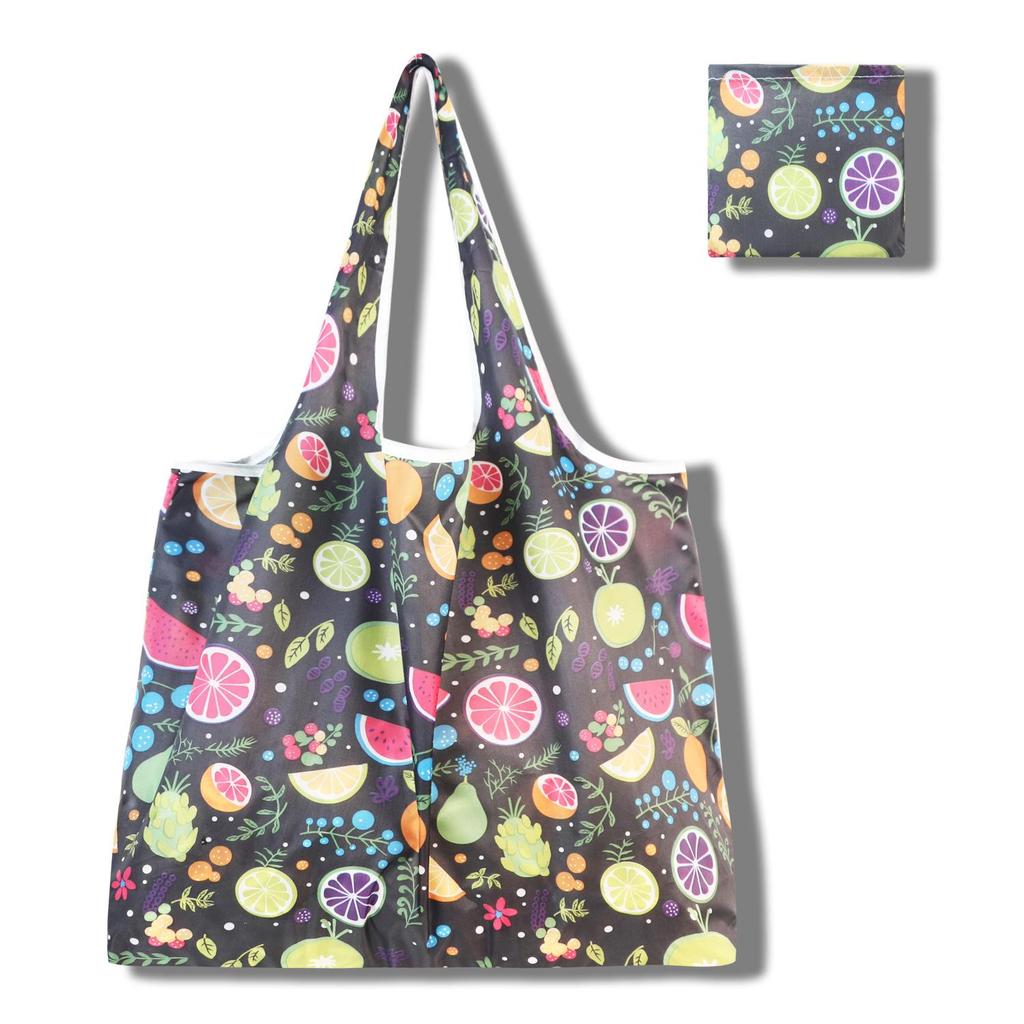 Eco-Friendly Large Capacity Foldable Tote Bag - Creative, Portable, Printed, and In Stock