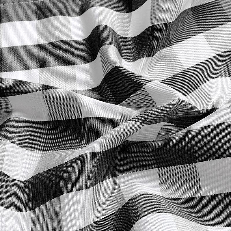 Kitchen Small Curtain Through Rod Curtain Door Curtain Lace Lace Curtain Plaid Short Curtain