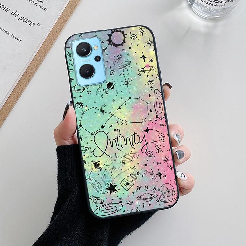 Voor OPPO Realme 9i Hoesje Mode Panda Bloemen Zacht Siliconen Achterhoezen voor Realme9i 4G Realme9 i Cover RMX3491 etui Fundas tas