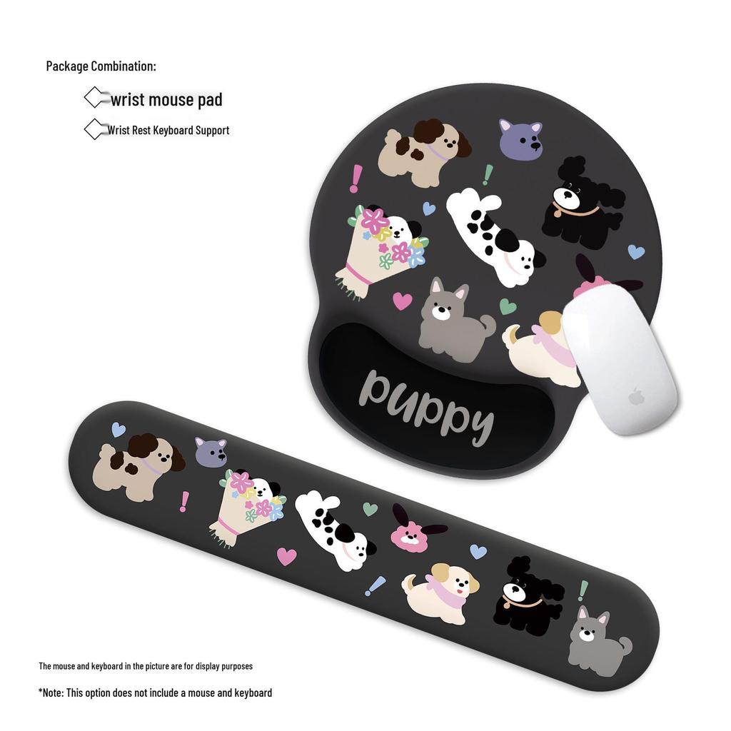 Pochacco Wrist Rest Mouse Pad & Keyboard Hand Support – Cute Desk Mat for Girls