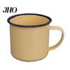 Kitchen Cup 120/240/350/500ML Vintage Enamel Mug with Handle Heat-resistant Large Capacity Tea Milk Water Coffee Drinking Retro Decoration 1960s Style