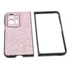 Schutzhülle Kristallhülle Sturzsicher Stoßfest Handyhülle für Oppo Find N2 Pink Glitzer