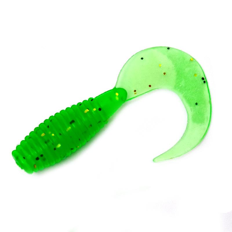 

Curly Tail Micro Grub Soft Bait Jig for Bluegill, Mandarin Fish, and Perch. 2.5cm/Single