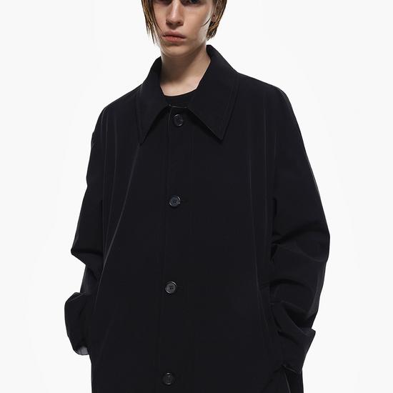 Giosongi Reversible Balmacan Trench Coat ZG2TC202BK