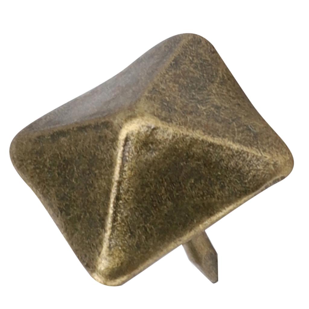 50Pcs Upholstery Door Nail Retro Cyan Bronze Iron Decorative Furniture Hardware Accessories19x20mm