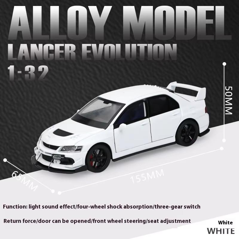 New Simulation 1:32 Sound and Light Pull Back Car Model Shock Absorption Steering Three-speed Switch Children's Toy Gift Boy Gift Trendy Ornaments