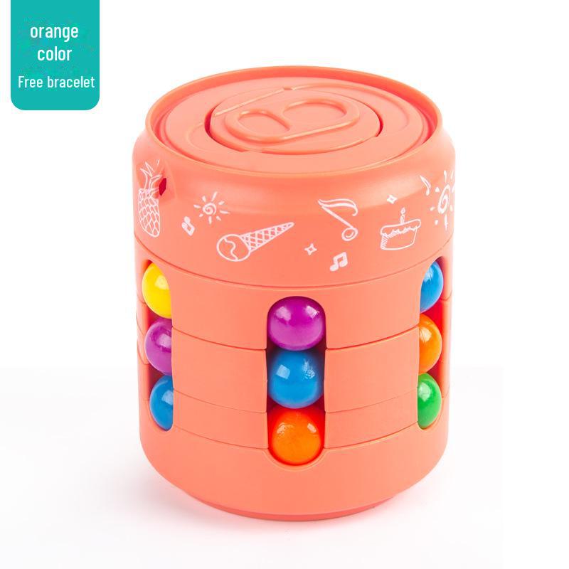 Children's Educational Magic Beans Rotating Ball: Baby-Shaped Rubik's Cube Decompression Toy