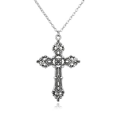 Collana con Pendente Croce Barocca Bohemien Gotico