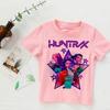 Kids T-shirt KPop Demon Hunters 2025 Movie Crew Neck Cartoon Girls Boys Tee Casual Baby Print Fashion Casual Girl Clothes