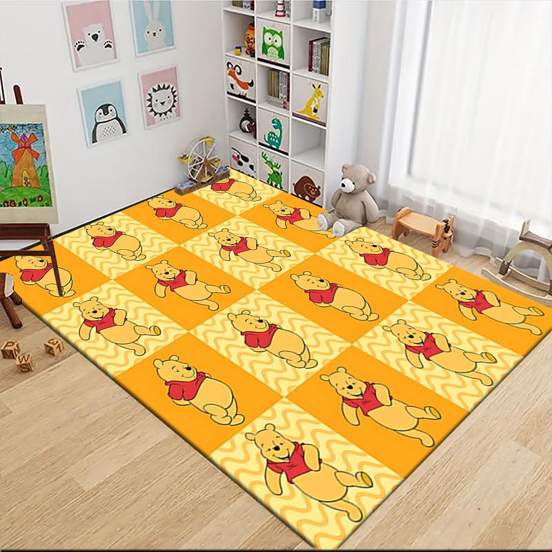 Winnie Pooh Carpet Rug Soft Washable Anti Slip Home Living Room Sofa Mats Personalized Christmas Rug