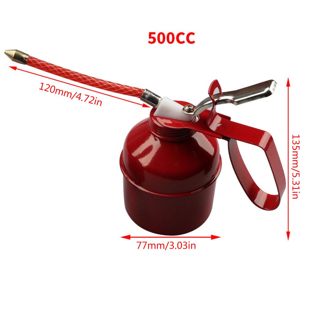 Pistols Oiler Can with Spout Oil Pot Injector for Car Bike Machine with Hose