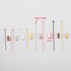 20pcs/lot 50/70mm Stick Metal Brooch Base Pin Safety Stopper Needle for DIY Lapel Badges Hat Jewelry Making Accessories Supplies