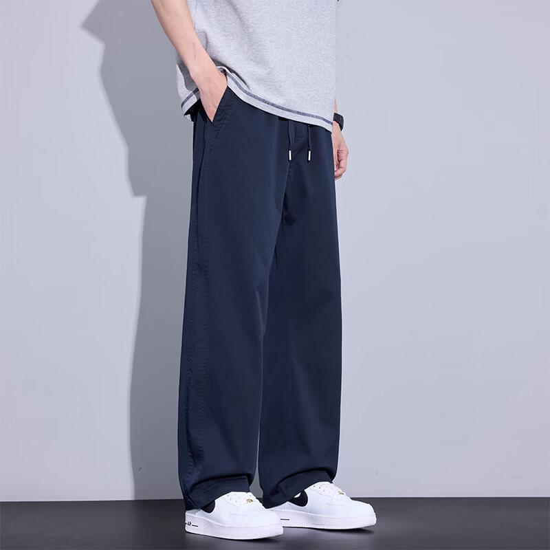 MEDE Men's Casual Draped Wide-Leg Pants