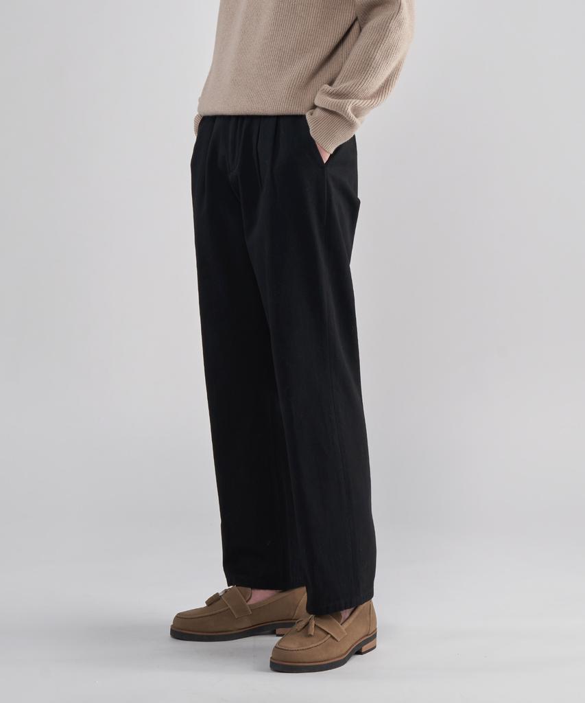 UNTAPPED STUDIO [2Pack] Double-Pleated 10-Count Cotton Semi-Wide Chino Pants