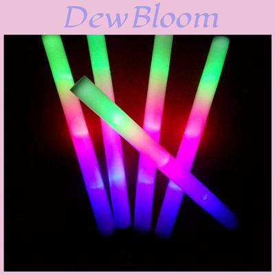 Large Foam Stick Glow Sticks Pack Of 3 Multicolor Party Lights For Concerts And Events