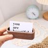 Storage Display Device Cards Stander Cards Holder Wooden Business Card Holders Card Organizer