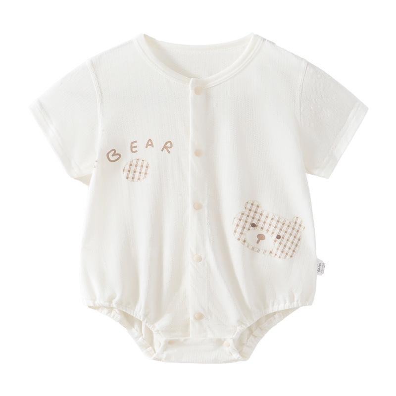 Summer Snap Crotch Baby Romper - Triangle Onesie Pajamas for Newborns