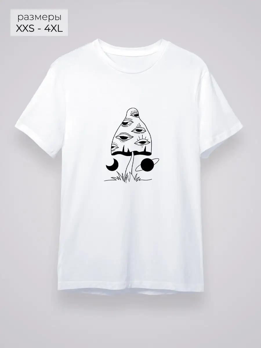 T-shirt with mushrooms print L