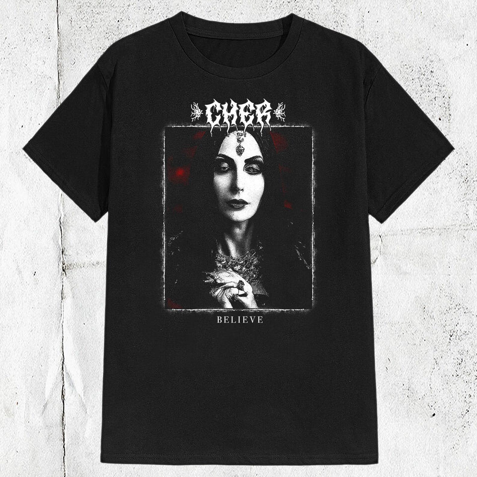 Vintage Cher Pop Singer Metal Style T shirt 3XL