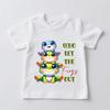 Who Let The Frogs Out Print Kids Cotton T Shirt Boys Girls Short Sleeve Tee Soft Casual Daily Wear Children Clothing