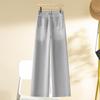 Women's Light Gray High-Waisted Wide-Leg Jeans - New Fashion for Spring/Autumn 2025