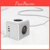 Allocacoc Cube Power Original Power Socket 4 Outlets 2 Usb Ports Adapter Plug Eu