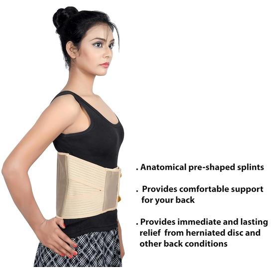 Wonder Care Back Support Belt for Lower Back Pain Relief Lumbar Brace for Back Posture Wrap for Men and Women (4XL)