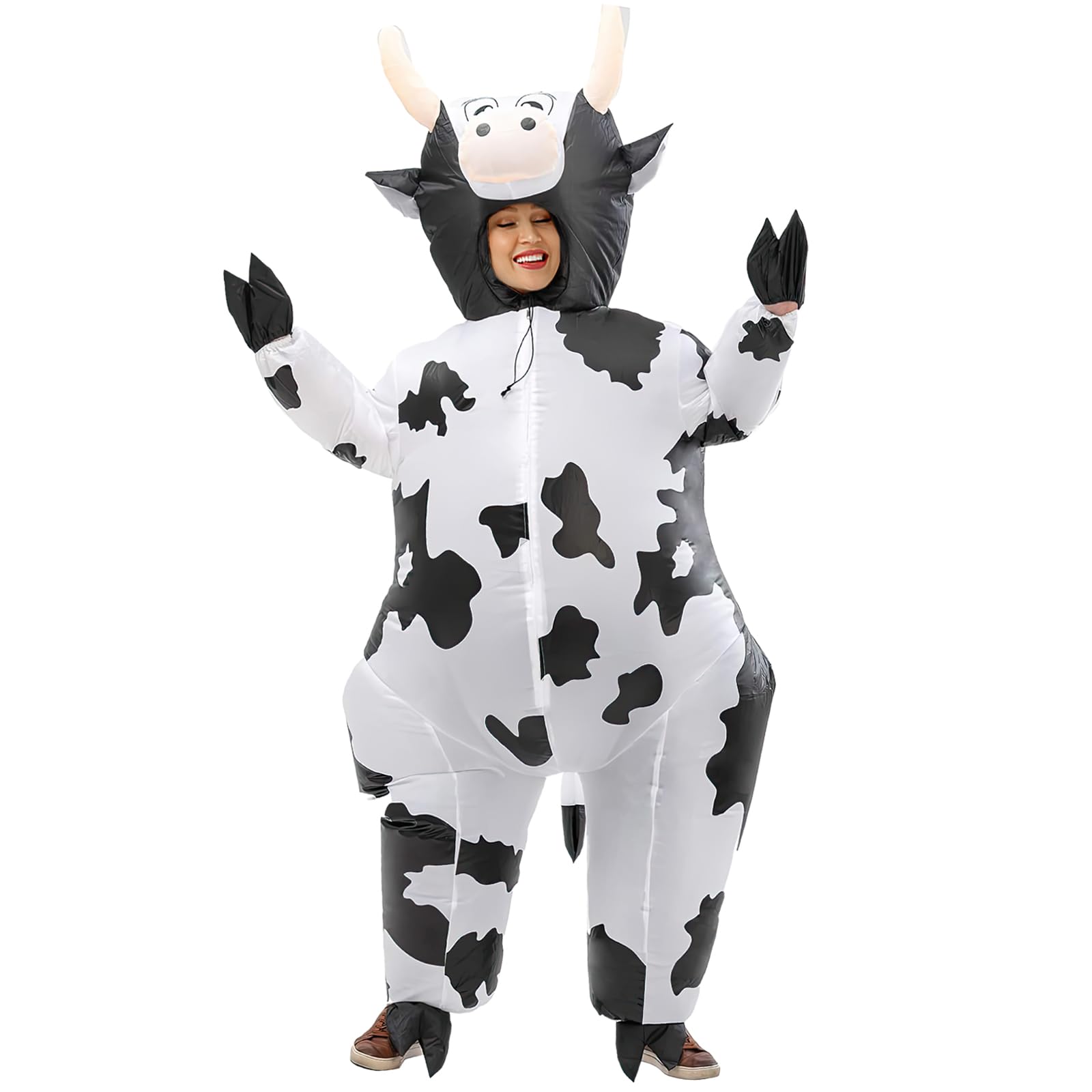 

Mprocen Надувной костюм монстра и косплея Популярный костюм унисекс Идеально подходит для и Костюм для Нового и Культурного Весь набор в форме коровы, Набор, Рождество,