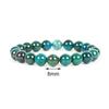Malachite Bracelet for Women Men Natural Stone Bead Bracelet Round Diabetic Relief Bracelet Jewelry Gift