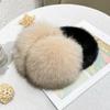 Factory  Custom Real Fox Mink Fur Earmuffs Fashion Colorful Warm Ear Cover Women Girls Fur Ear Warmer for Ski Earflap