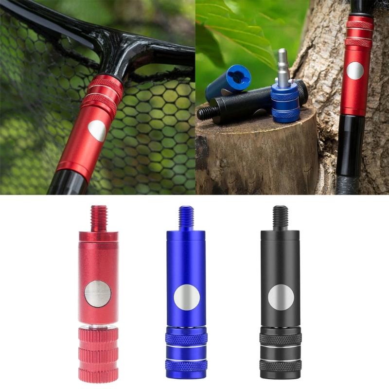 Fish Landing Dip Net Connector Fitting Replacement Fish Landing Dip Net Connector Quickly Release Landing Net Head Adapter