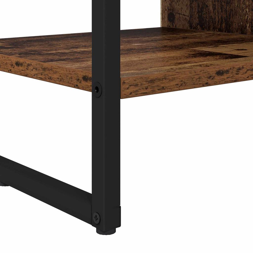 Side Cabinet Reclaimed Wood Look 96.5 X 30 X 75 Cm Engineered Wood
