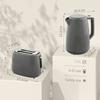 Kettle and Toaster Set, 1.7L 3000W Fast Boil Kettle & 2 Slice Toaster Kitchen Set with 7 Level Browning Controls, Defrost, Reheat
