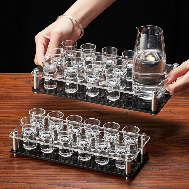 Jiakangming Handmade Glass Shot & Cocktail Set